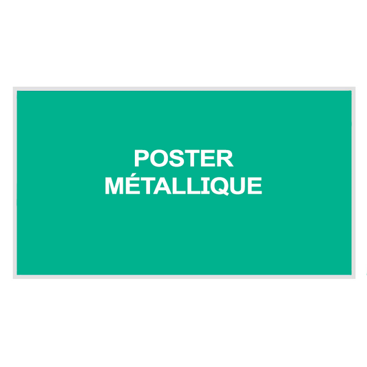 Poster métallique personnalisable
