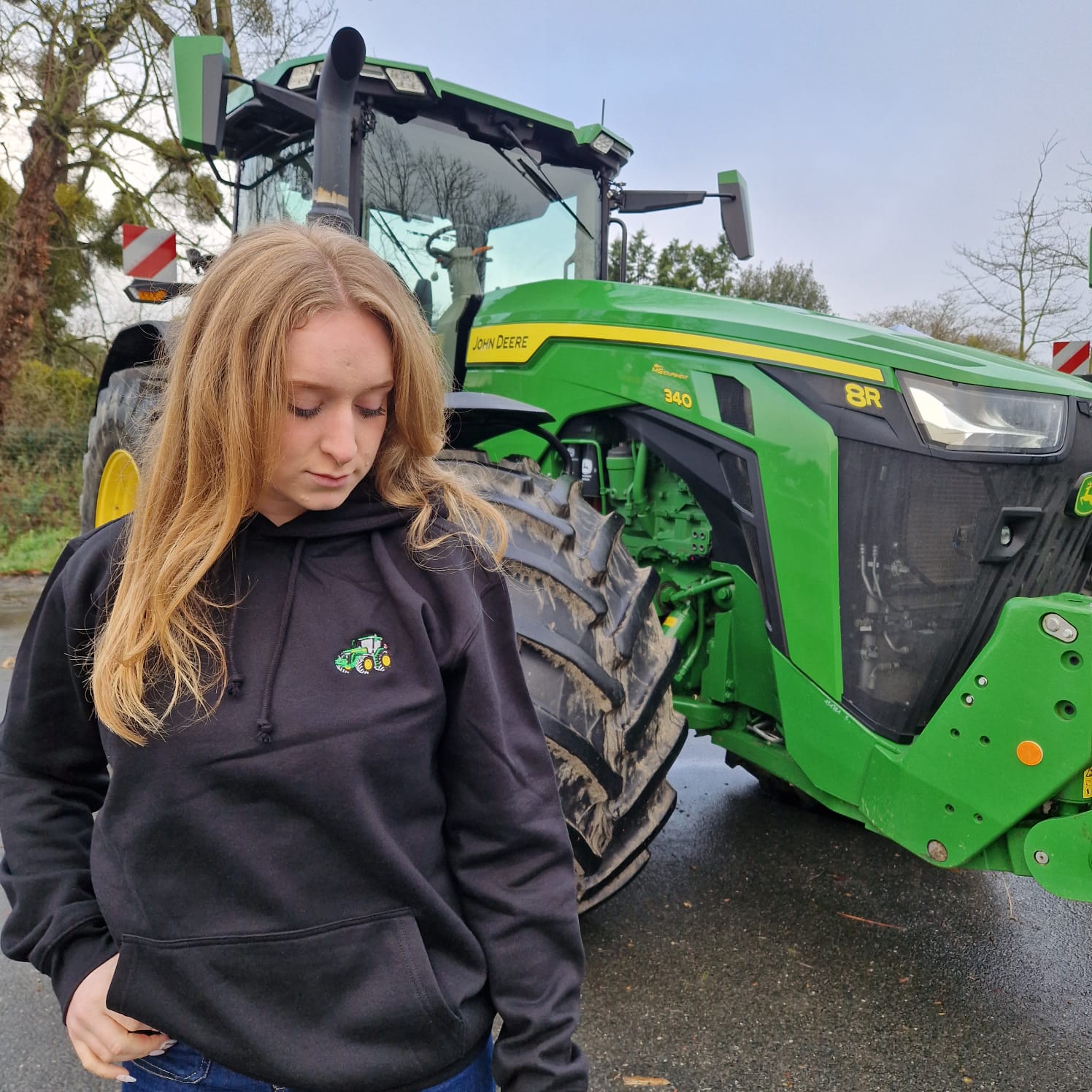 Sweat à capuche - John Deere 8R