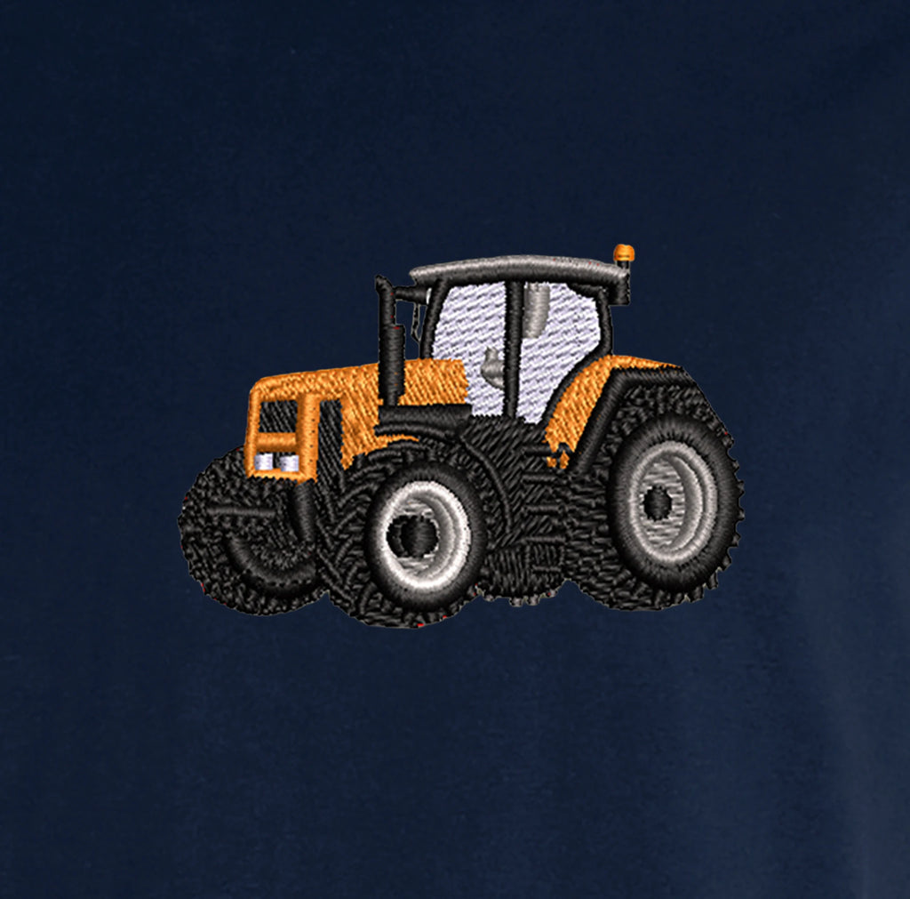 T-shirt - Renault - détail broderie bleu marine