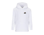 Sweat à capuche enfant Renault 133 54 blanc brodé COQ AGRI