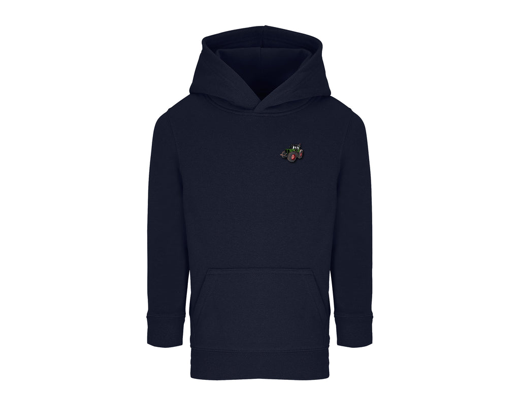 Sweat à capuche enfant Fendt Favorit 926 french marine brodé COQ AGRI
