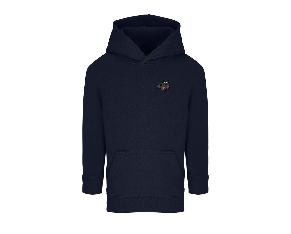 Sweat à capuche enfant Fendt Favorit 926 french marine brodé COQ AGRI