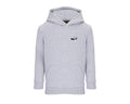 Sweat à capuche enfant C15 gris chiné brodé COQ AGRI