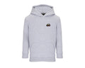 Sweat à capuche enfant Claas Axion 900 gris chiné brodé COQ AGRI
