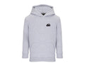 Sweat à capuche enfant Valtra T255 gris chiné brodé COQ AGRI