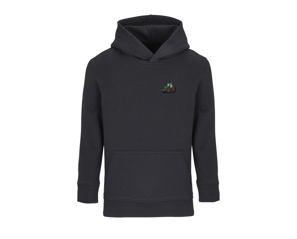 Sweat à capuche enfant Fendt 930 noir brodé COQ AGRI