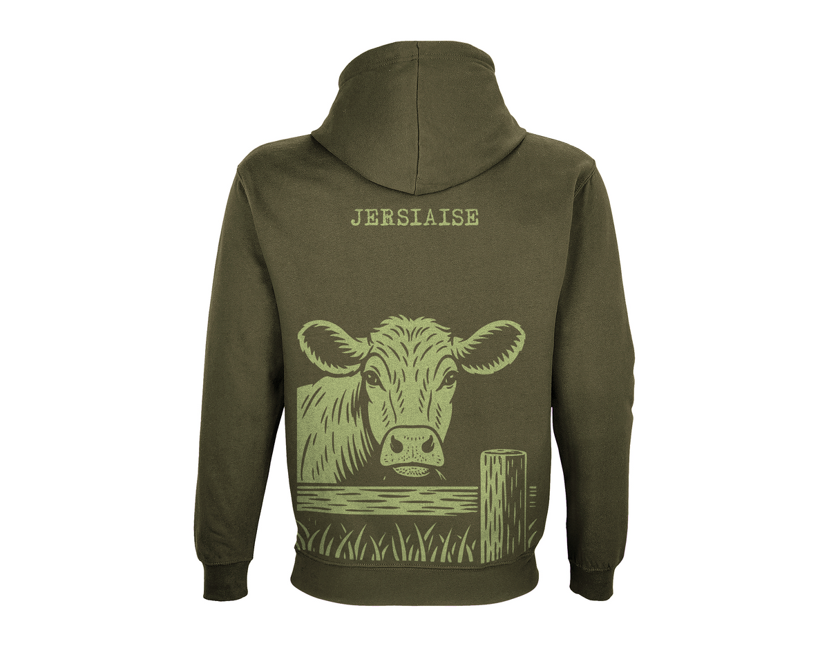 Sweat Vache Jersiaise Kaki