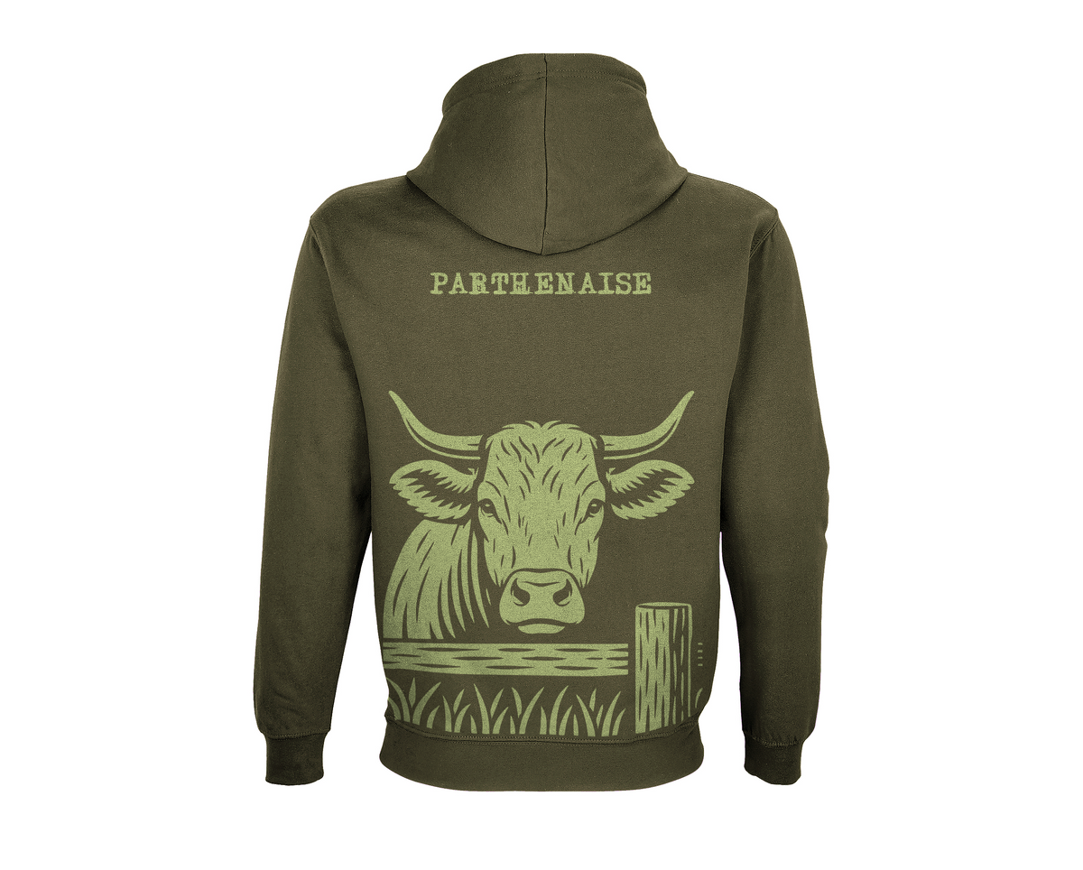 Sweat Vache Parthenaise Kaki