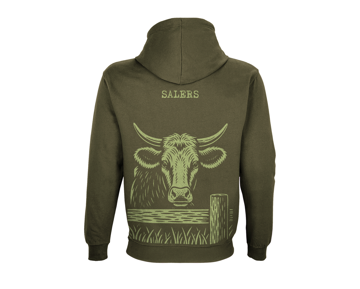 Sweat Vache Salers Kaki
