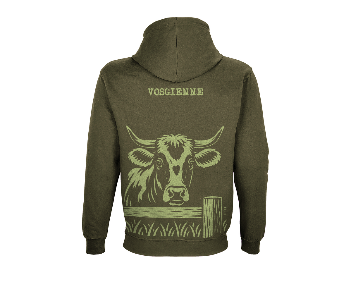 Sweat Vache Vosgienne Kaki