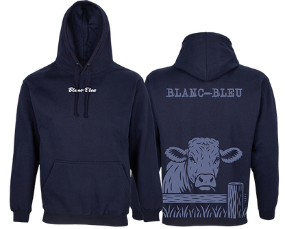 Weiß-blaues Kuh-Sweatshirt