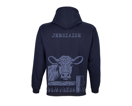 Jersey-Sweatshirt mit Kuh-Motiv