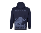 Sweat Vache Blanc-Bleu