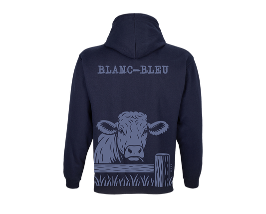 Weiß-blaues Kuh-Sweatshirt