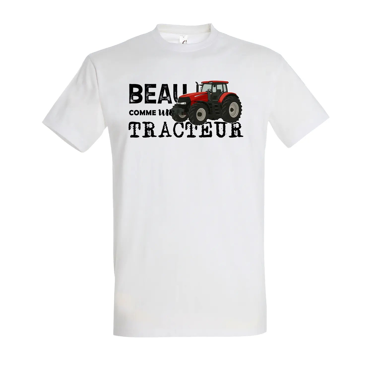 T-shirt  agriculture Beau comme un tracteur avec illustration de tracteur vert