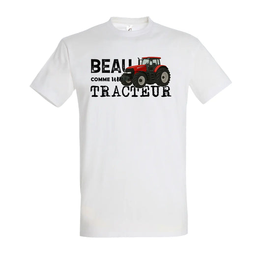 T-shirt  agriculture Beau comme un tracteur avec illustration de tracteur vert