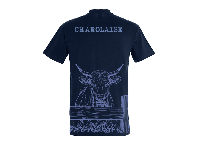 T-shirt Vache Charolaise - COQ AGRI