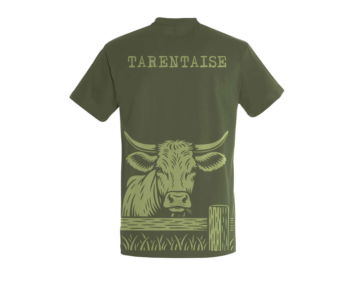T-shirt Vache Tarentaise Kaki