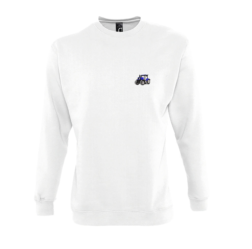 Sweat col rond - New Holland T7 Blanc
