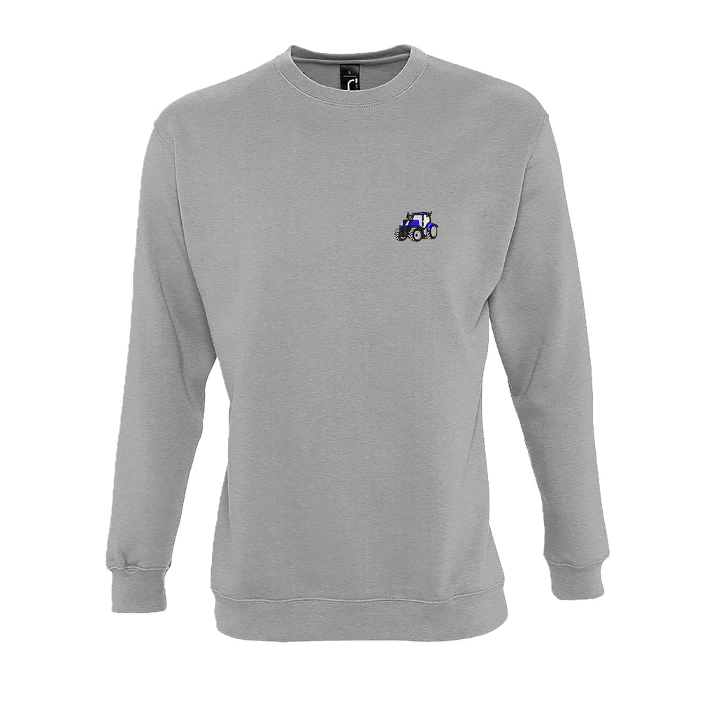Sweat col rond - New Holland T7 Gris