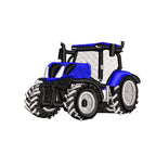 Sweat à capuche - New Holland T7 - détail broderie blanc