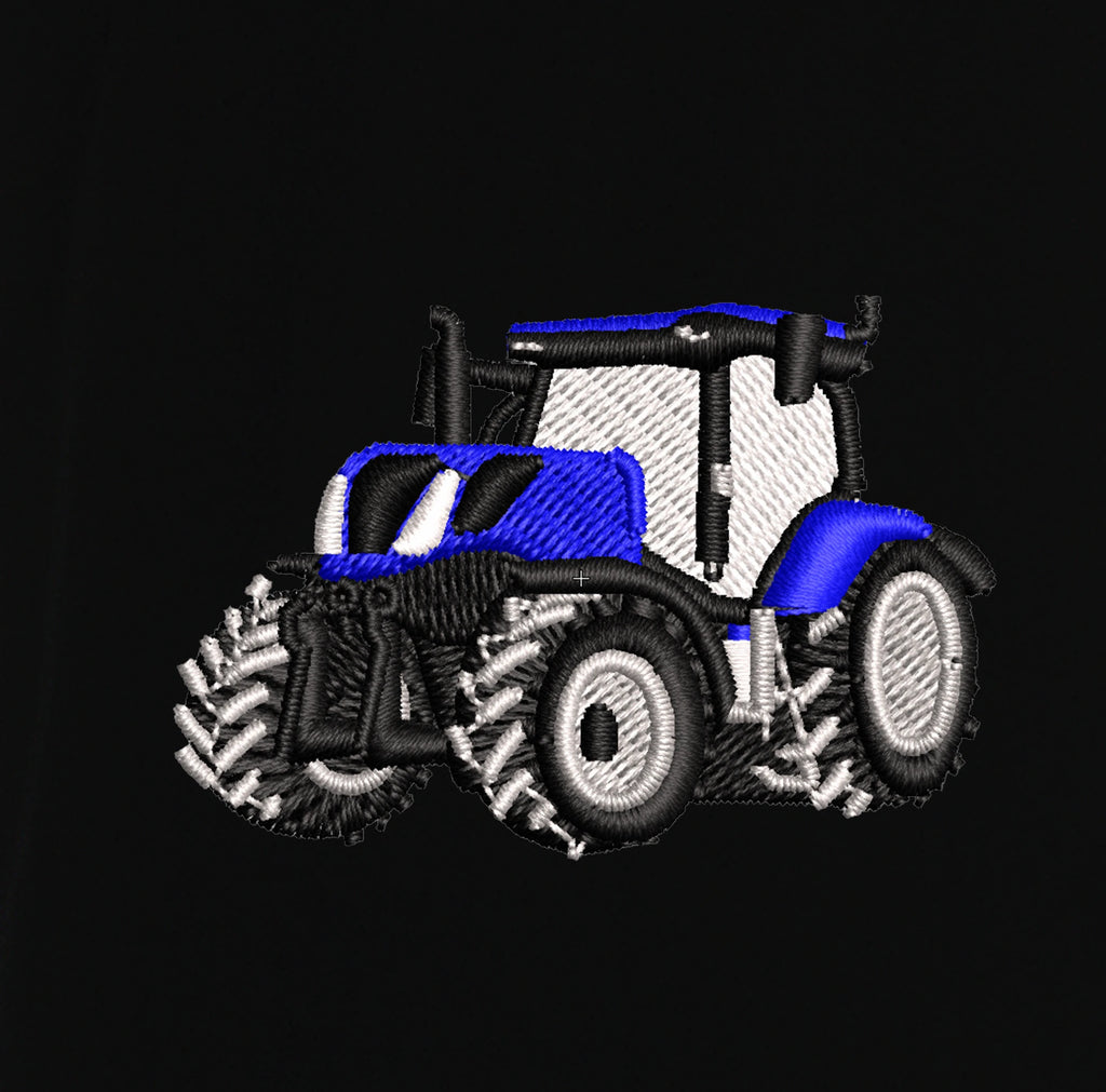 Polo - New Holland T7 - détail broderie noir