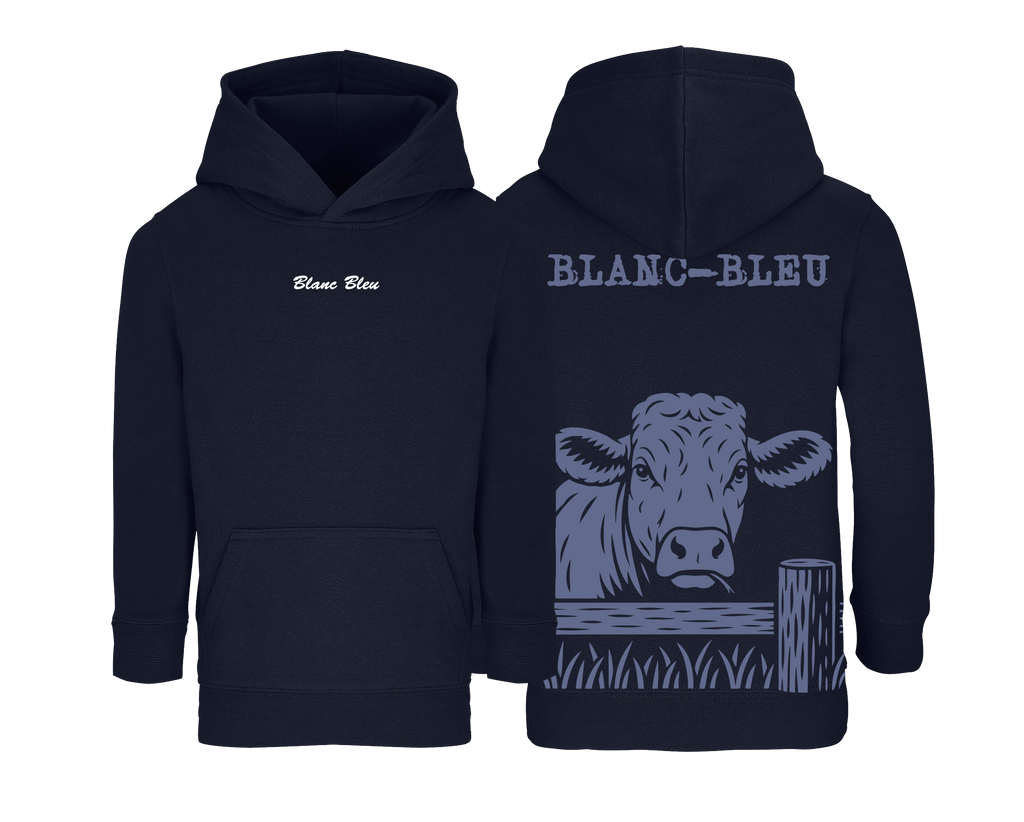Sweat enfant Blanc Bleu - COQ AGRI