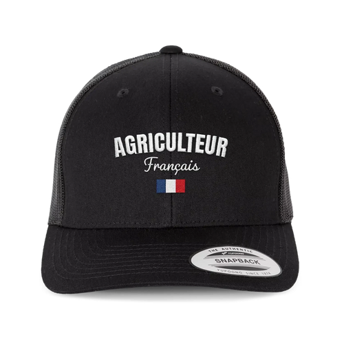 Casquette - Agriculteur Français Noir
