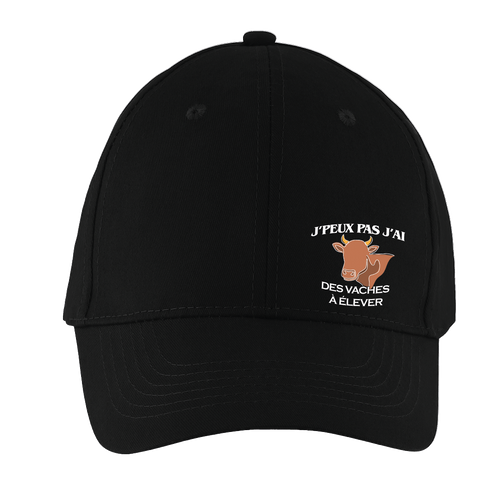 Casquette "J'peux pas j'ai des vaches à élever"