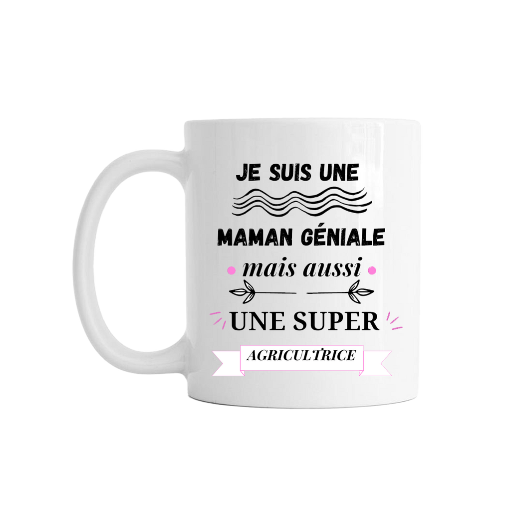 Mug "Maman géniale - Super Agricultrice" - COQ AGRI