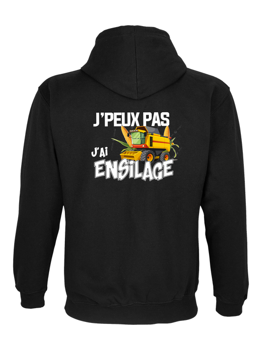 Sweat "J'peux pas j'ai ensilage"