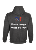 Sweat à capuche personnalisable pour agriculteur - Sweat agricole personnalisé CoqAgri
