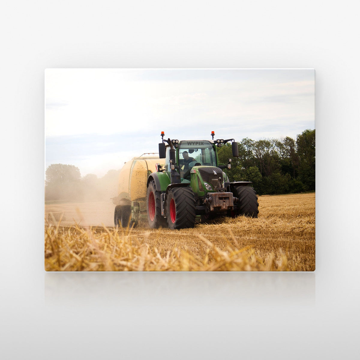 Poster métallique Fendt — plaque sur fond neutre