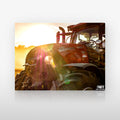 Poster métallique GMT Agri Machinery — plaque sur fond neutre