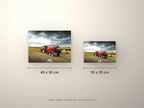 Poster métallique GMT Case — formats 40x30 et 30x20 cm comparés