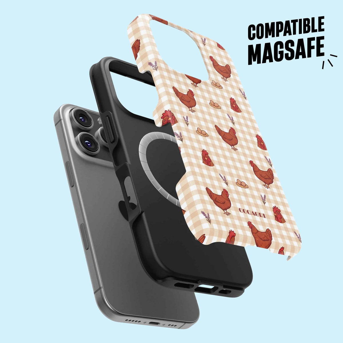 coque magsafe - Poule