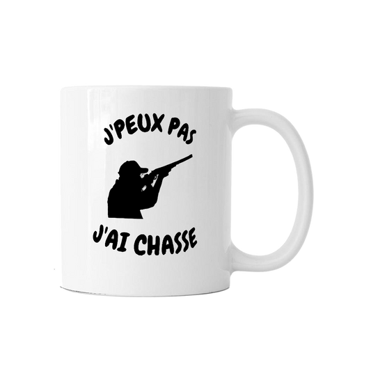 Mug "J'peux pas j'ai chasse"