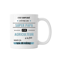 Mug "Super papa et agriculteur" - COQ AGRI