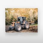 Poster métallique Renault — plaque sur fond neutre