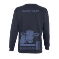 Sweat col rond - Blanc Bleu
