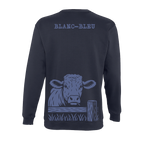 Sweat col rond - Blanc Bleu