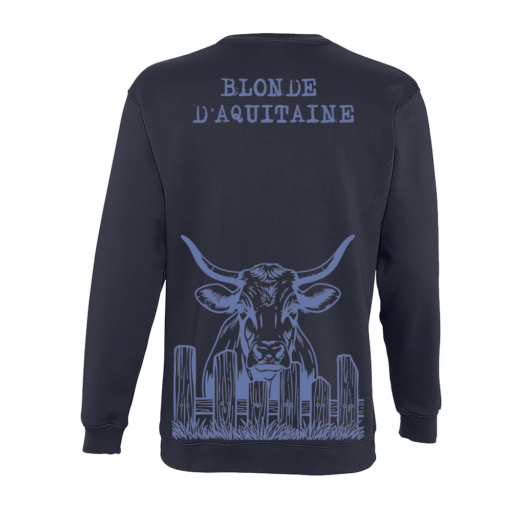 Sweat col rond - Blonde d'Aquitaine