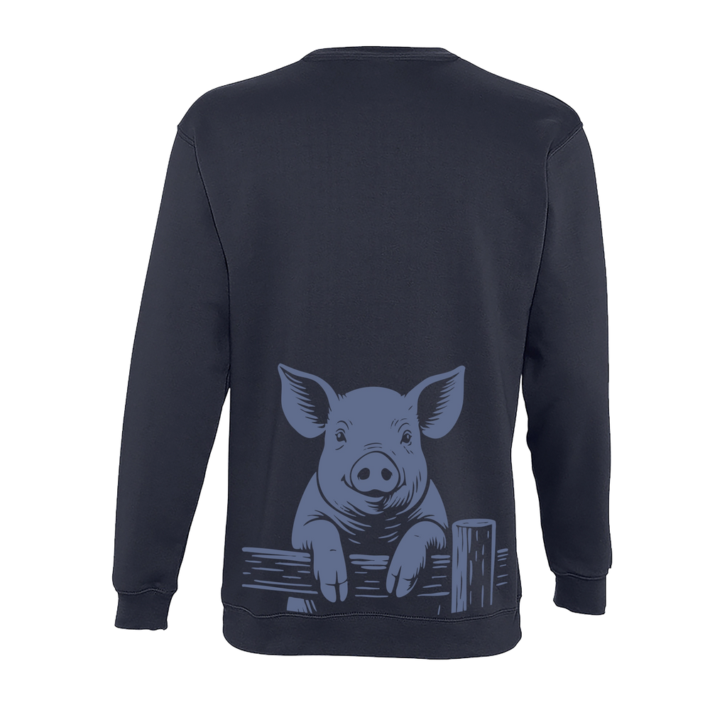 Sweat col rond - Cochon