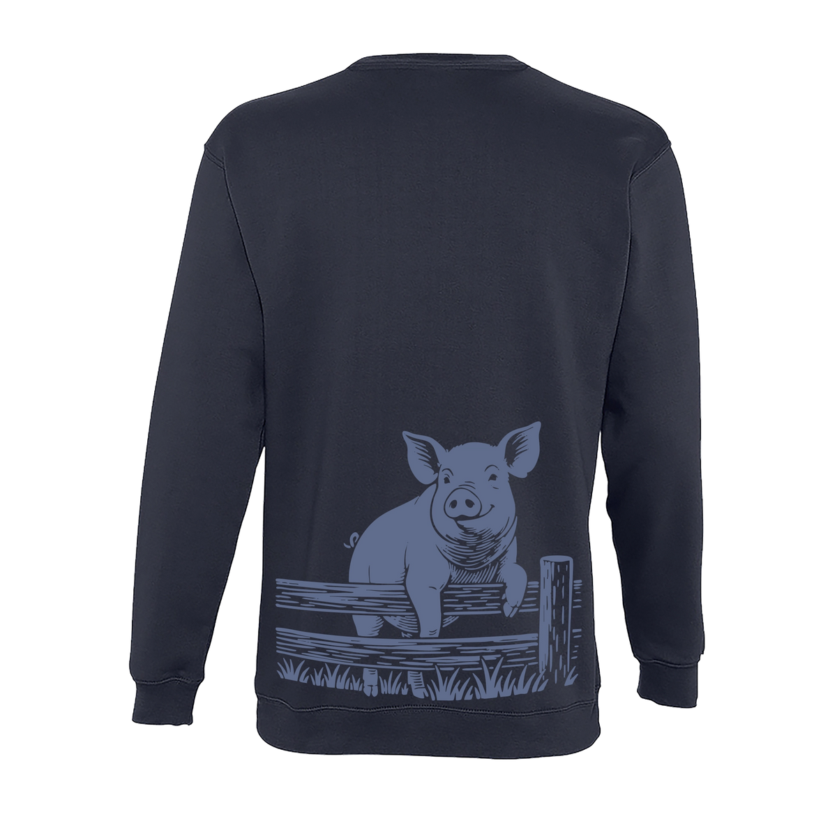 Sweat col rond - Cochon