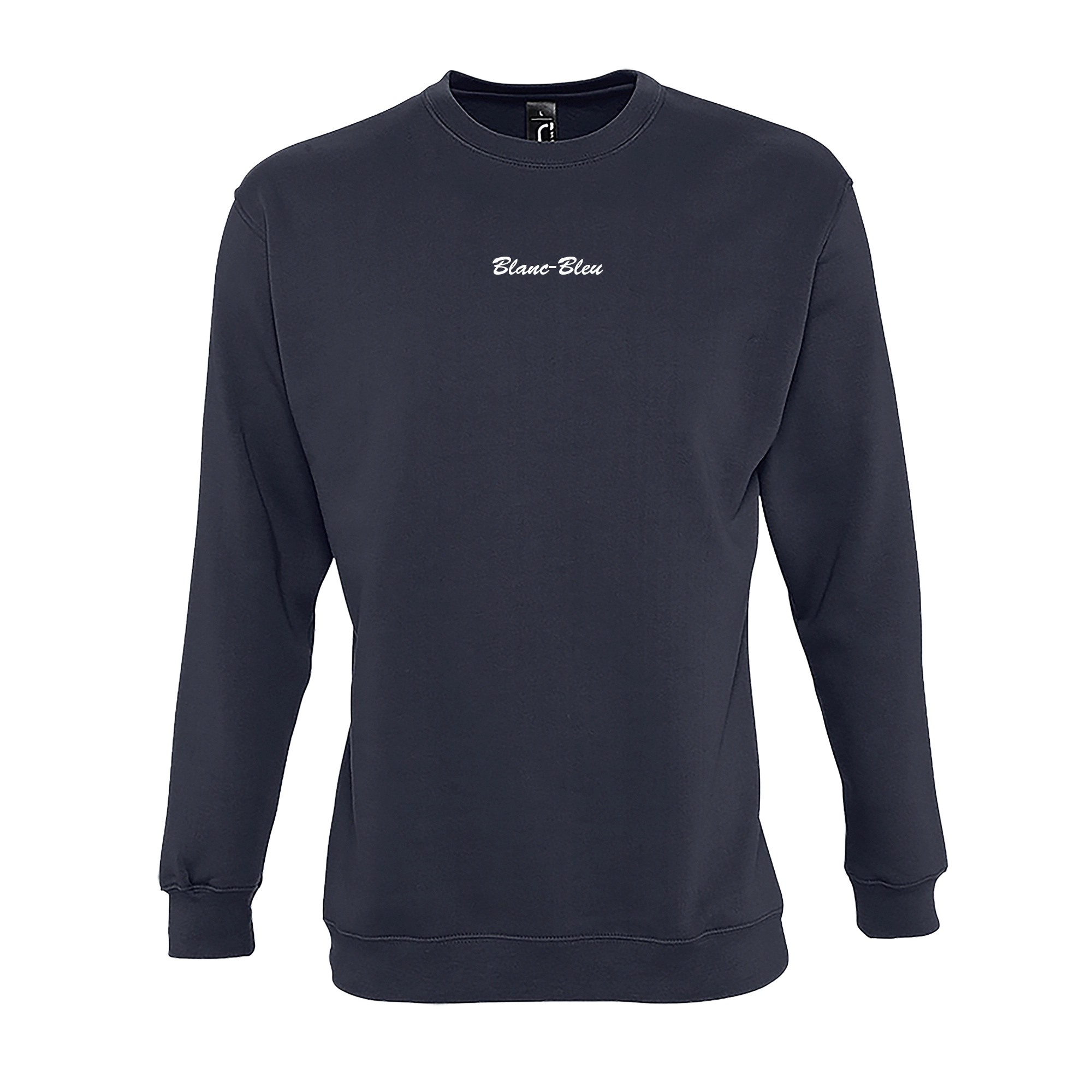 Sweat col rond - Blanc Bleu