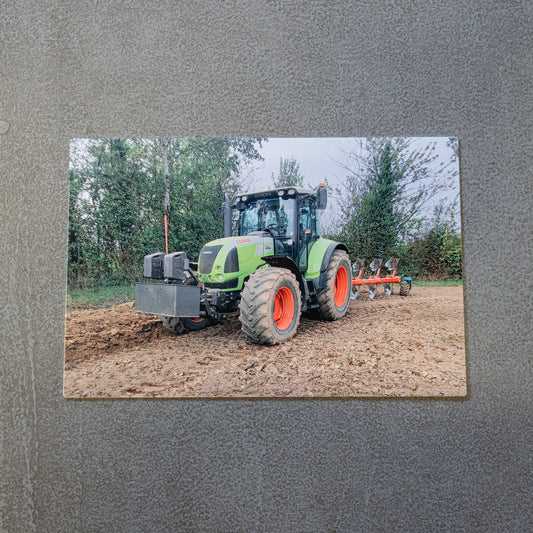 Poster métallique Tracteur Claas