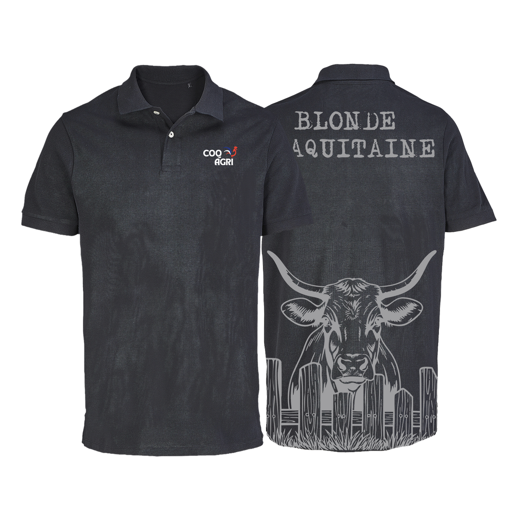 Polo vache Blonde d'aquitaine - COQ AGRI