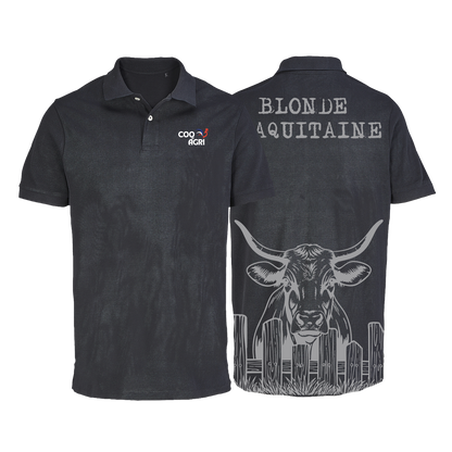 Polo vache Blonde d'aquitaine
