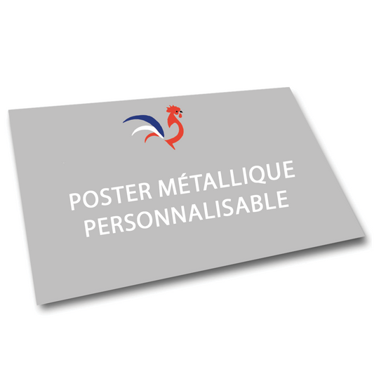 Anpassbares Metallplakat