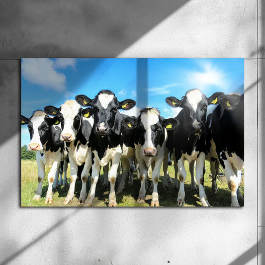 Poster métallique - Vaches Prim'Holstein